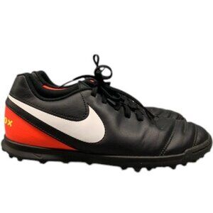Nike TiempoX Legend VI TF‎ Men’s 7.5 Black Red Soccer Shoes Turf Cleats EU 40.5
